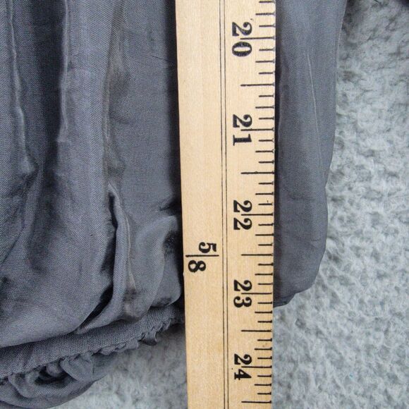 dos Sena Milan Blouse Women S Gray Silver Italy Silk Cottage Core Romantic Fairy - Picture 11 of 15